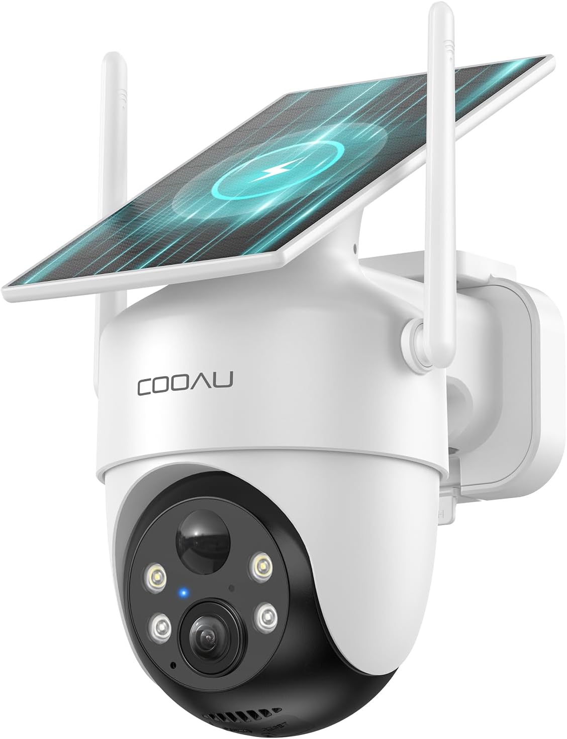 COOAU Solar Security Cameras Wireless Outdoor with 2K Night Vision