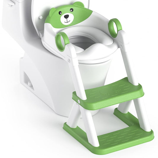 Potty Training Seat for Kids with Adjustable Step Stool
