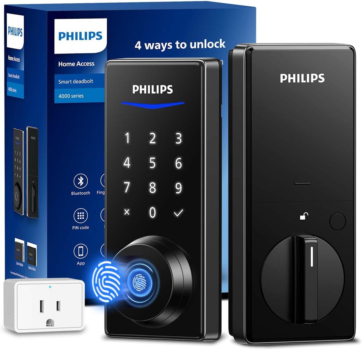 PHILIPS Smart Door Lock - Keyless Entry & Fingerprint ID