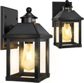 2Pack Solar Porch Lights Outdoor with Motion Sensor - Modern