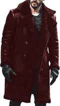 Mens Wool Blend Coat Winter Warm Trench Coat - Classic Overcoat