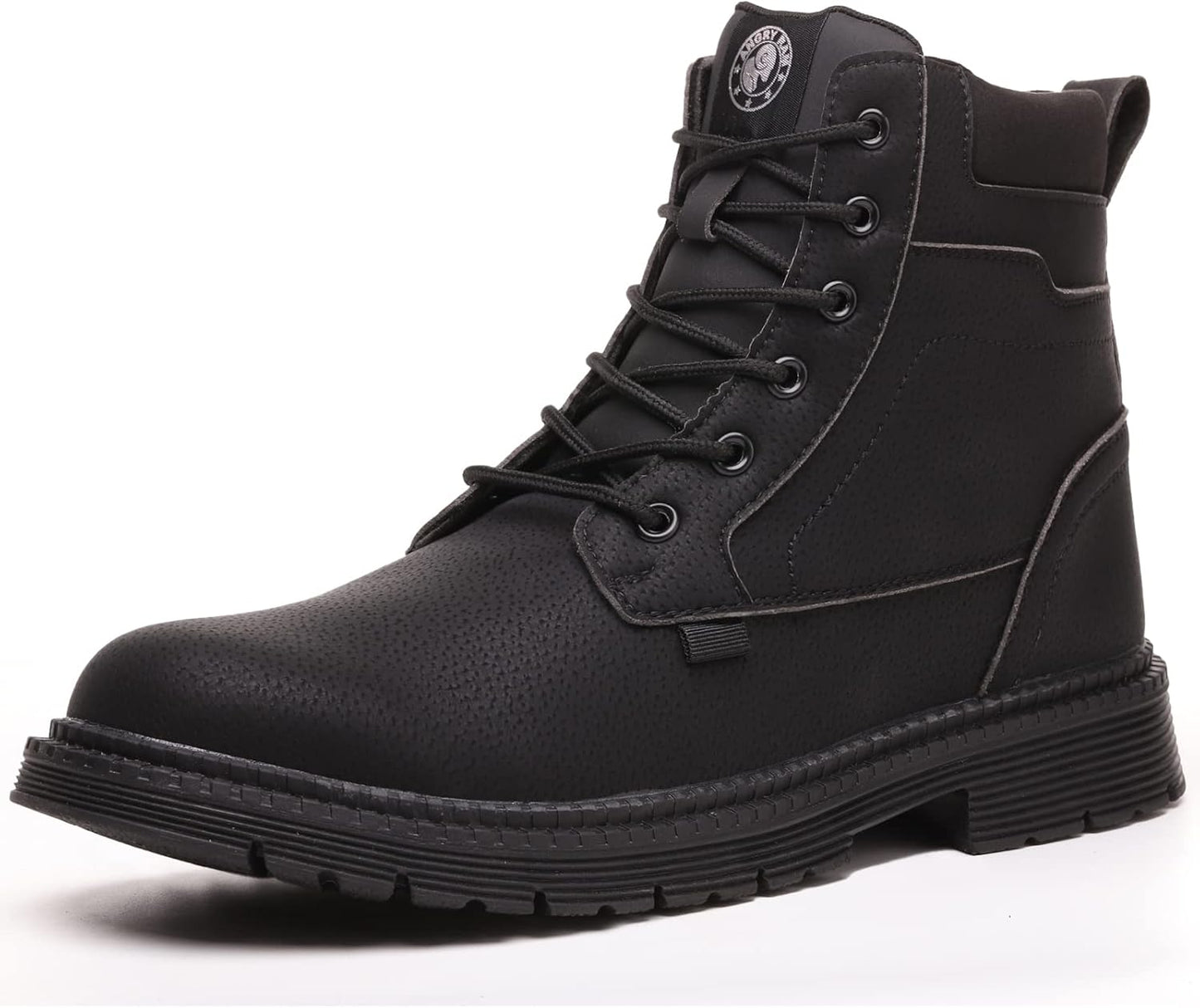 ANGRYRAM Steel Toe Boots for Men - Comfortable Waterproof Safety Shoes