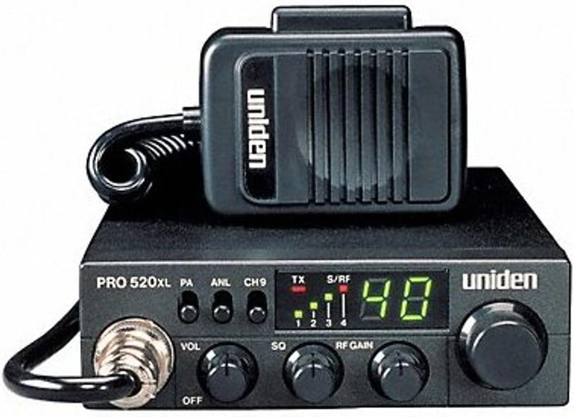 Uniden PRO520XL Compact 40-Channel CB Radio with PA Switch