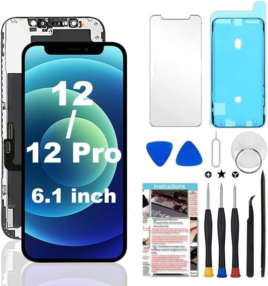 iPhone 12/12 Pro Screen Replacement Kit for 6.1 inch Devices