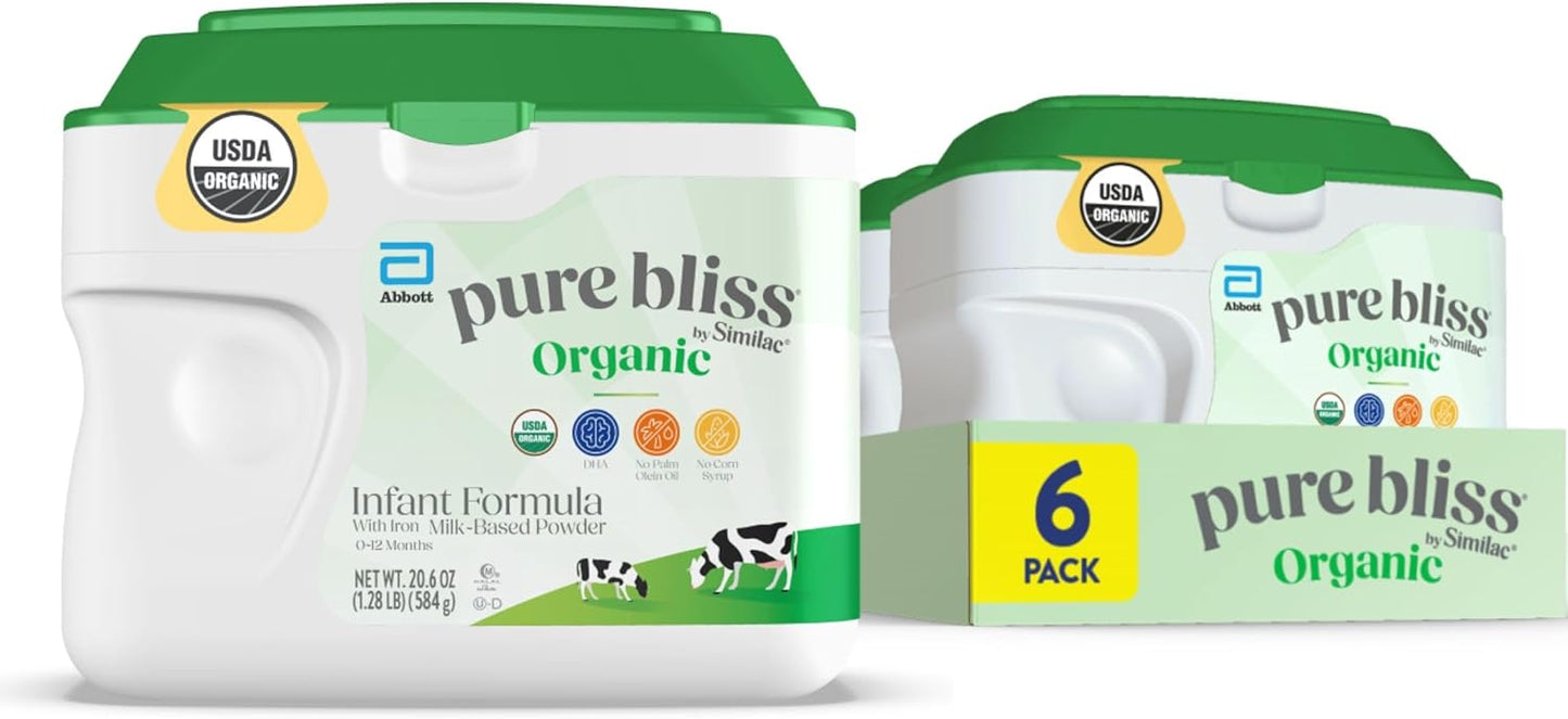 Pure Bliss Organic Infant Formula for Easy Digestion and Growth