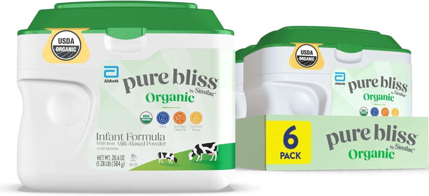 Pure Bliss Organic Infant Formula for Easy Digestion and Growth