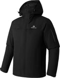 Pioneer Camp Men's Waterproof Ski Jacket for Cold Weather - Insulated