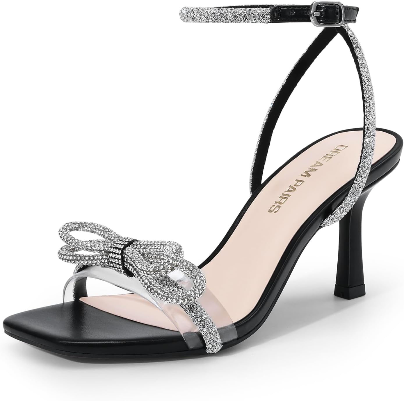 DREAM PAIRS Women's Double Bowknots Heels for Elegant Events