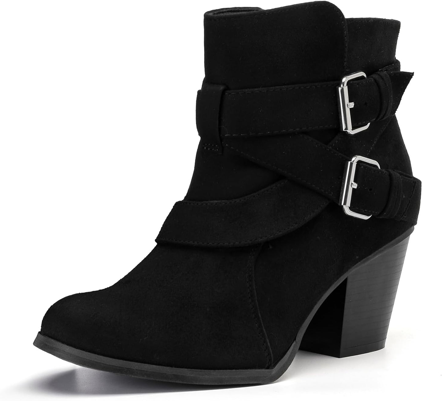 Luoika Women's Wide Width Ankle Boots for Extra Comfort