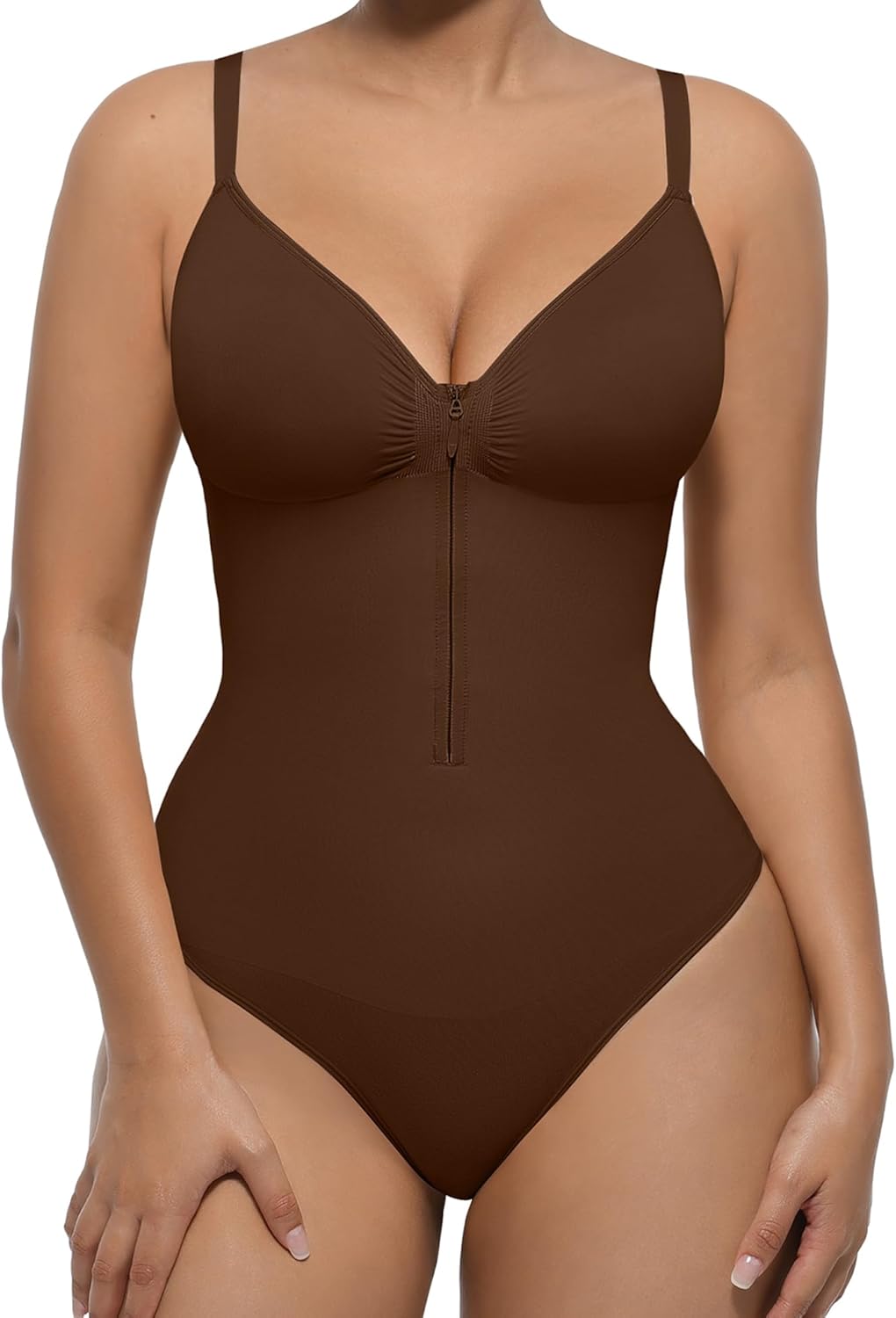 FeelinGirl Shapewear Bodysuit for Women with Tummy Control