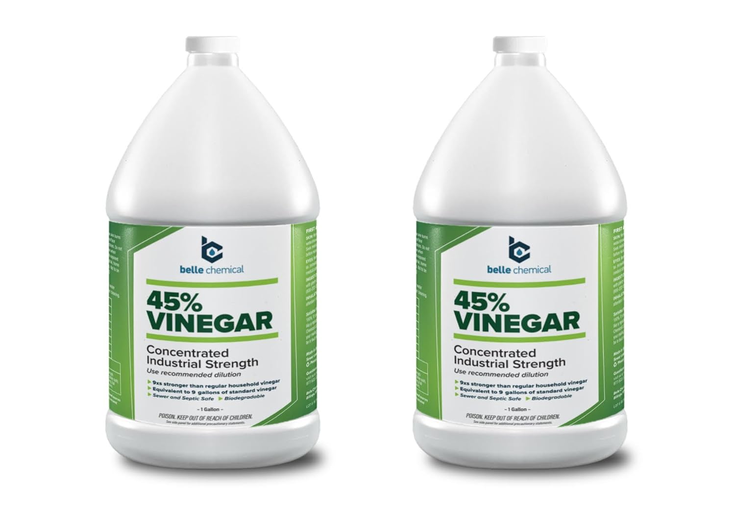 45% Pure Vinegar - Concentrated Industrial Grade for Cleaning