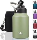 Half Gallon Jug with Handle 64 oz Insulated Water Bottle - Long Ice