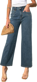 Wide Leg Jeans High Waisted Stretchy Ankle Jeans - Flattering Fit Tips