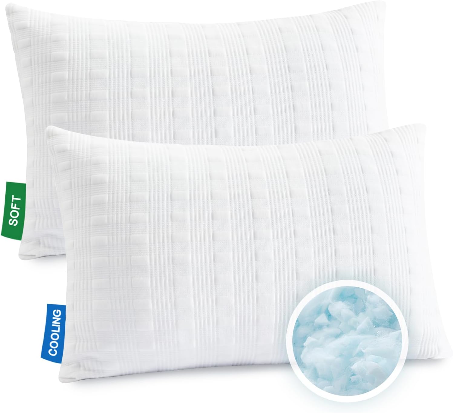 Cooling Pillows for Sleeping King Size Set of 2 by Meoflaw