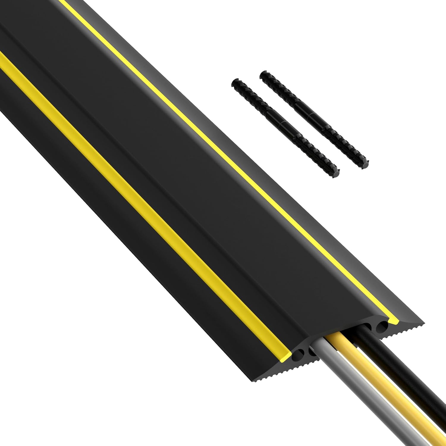 D-Line 6ft Floor Cord Cover - Heavy Duty Cable Protector