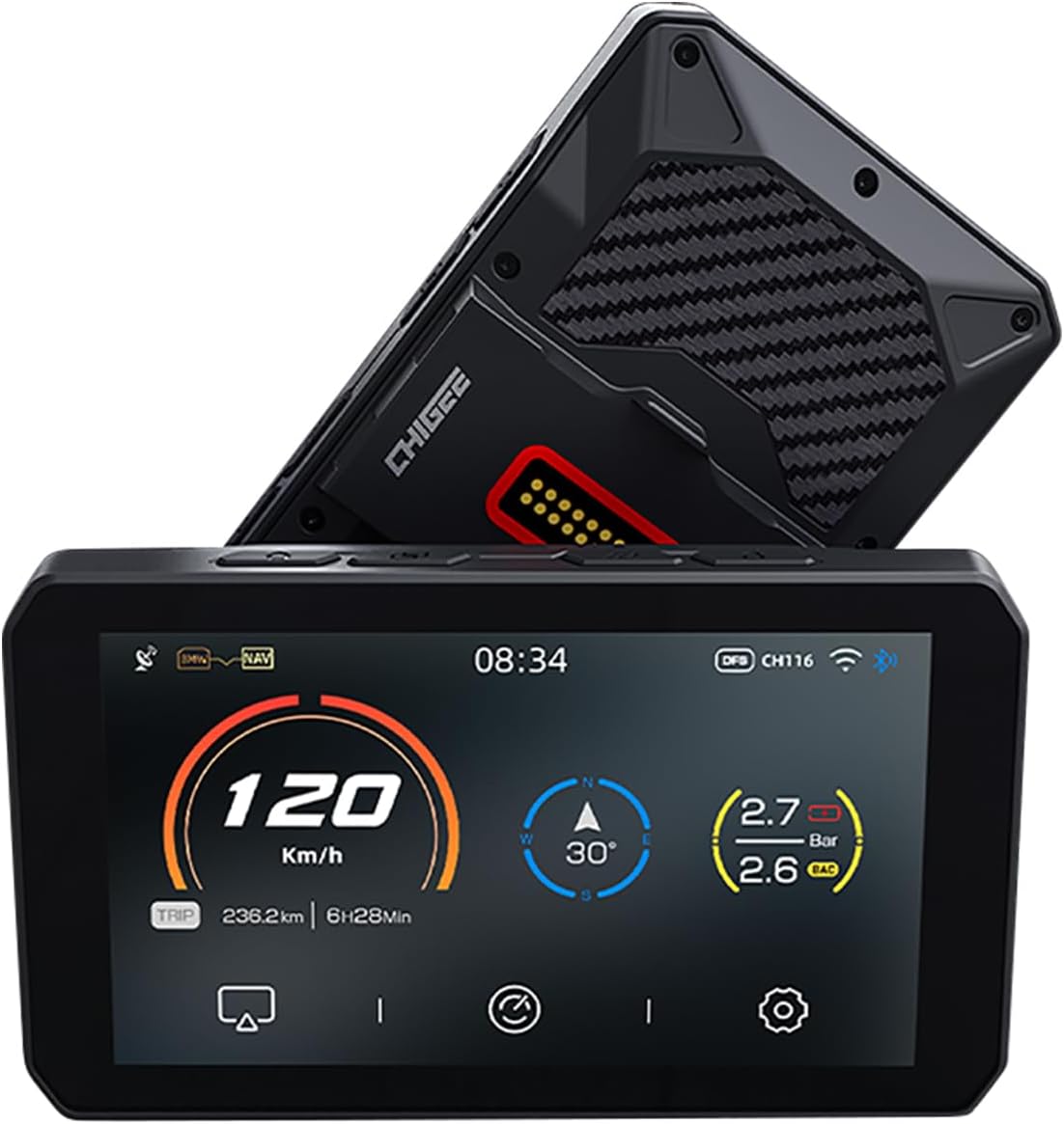 CHIGEE AIO-5 Play for BMW Motorcycles: Smart Display & GPS