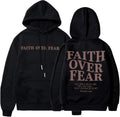Faith Over Fear Hoodie Women Christian Sweatshirt - Soft Casual