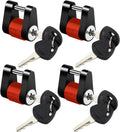 METOWARE Keyed Alike Trailer Coupler Lock 1/4 in Dia, 3/4 in Span