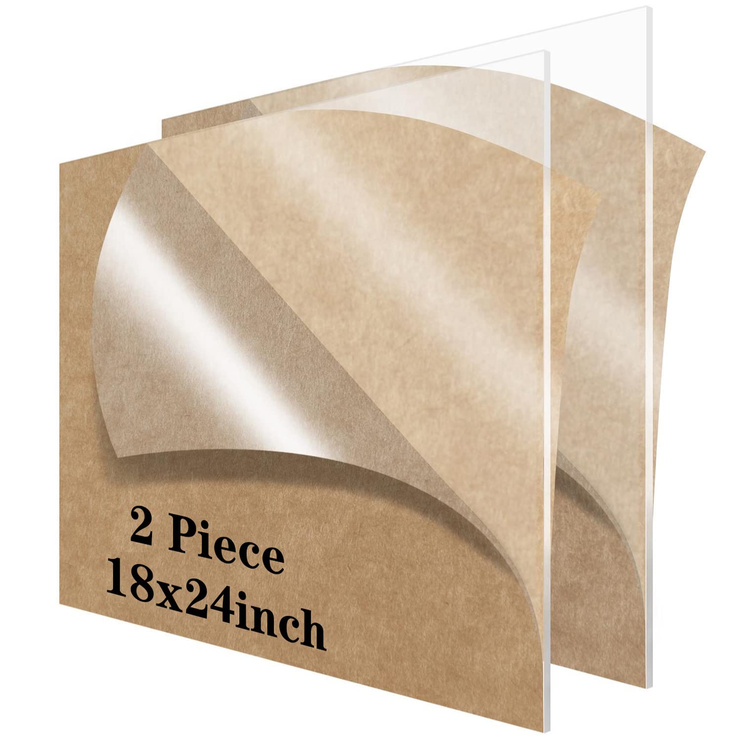 18 x 24 Clear Acrylic Sheet for Craft Projects and More