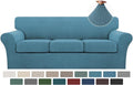 Turquoize 4 Piece Sofa Covers for 3 Cushion Couch - Storm Blue