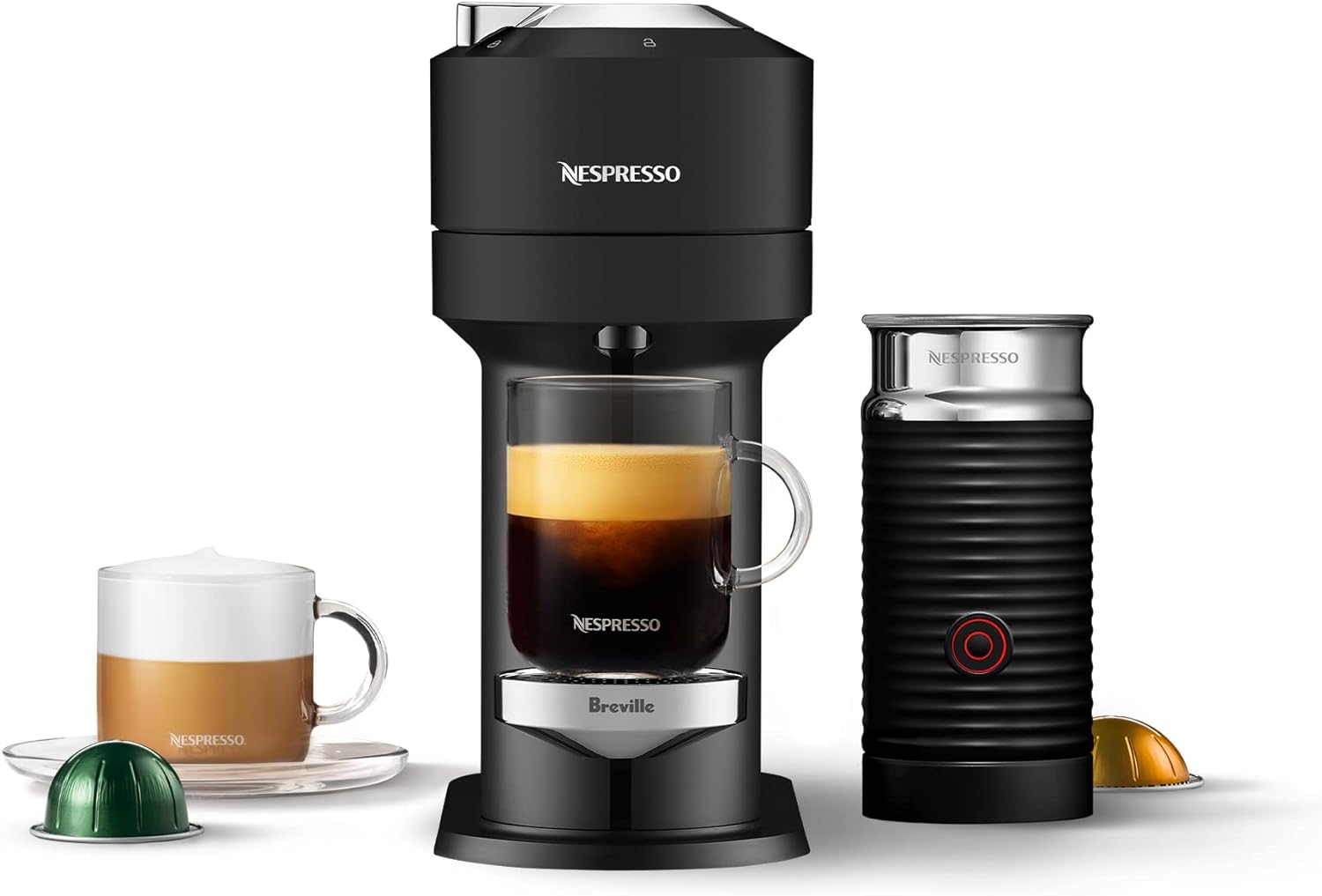 Nespresso Vertuo Next Deluxe Coffee Maker with Aeroccino Frother