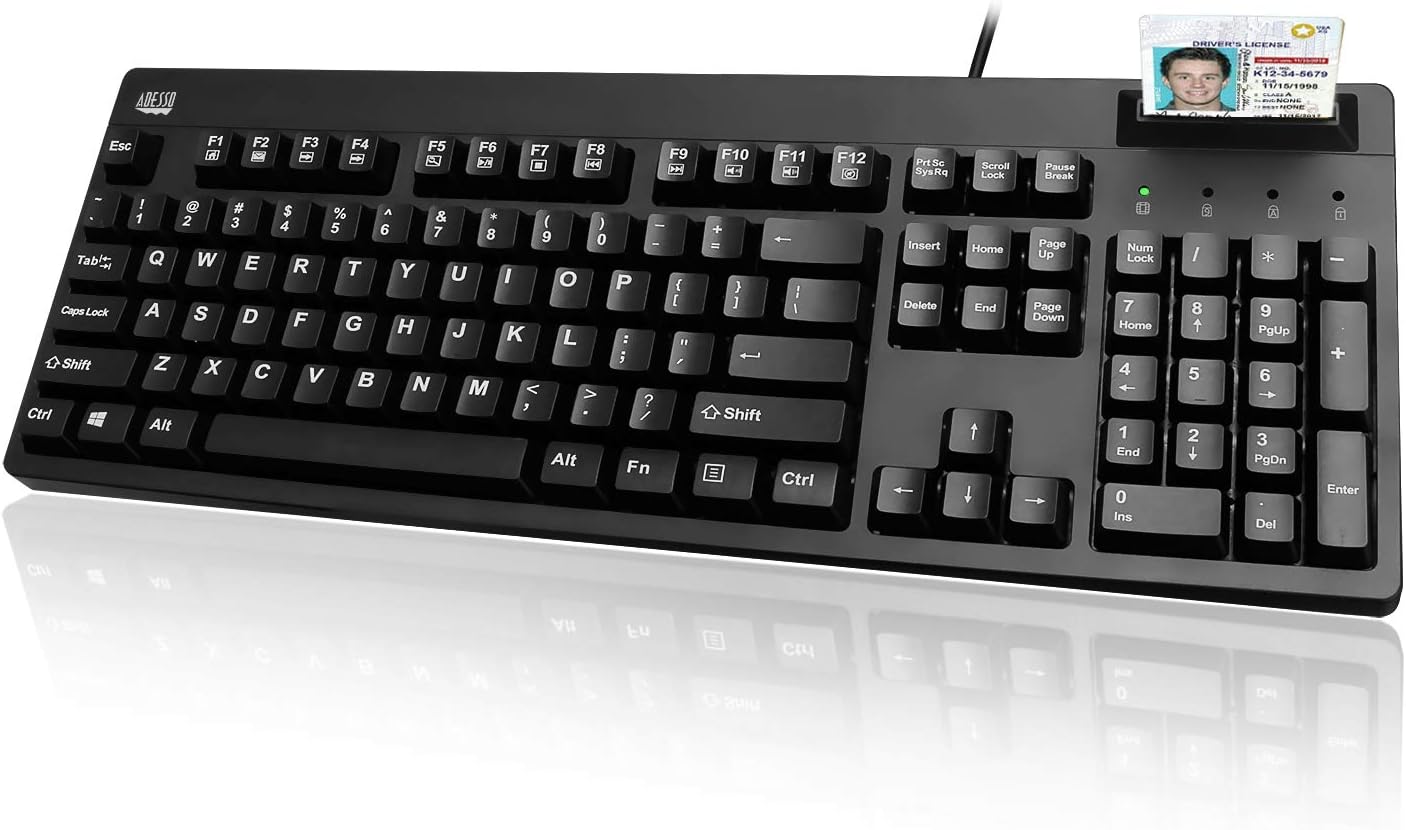 ADESSO EasyTouch 630SB-TAA Smart Card Reader Keyboard Review