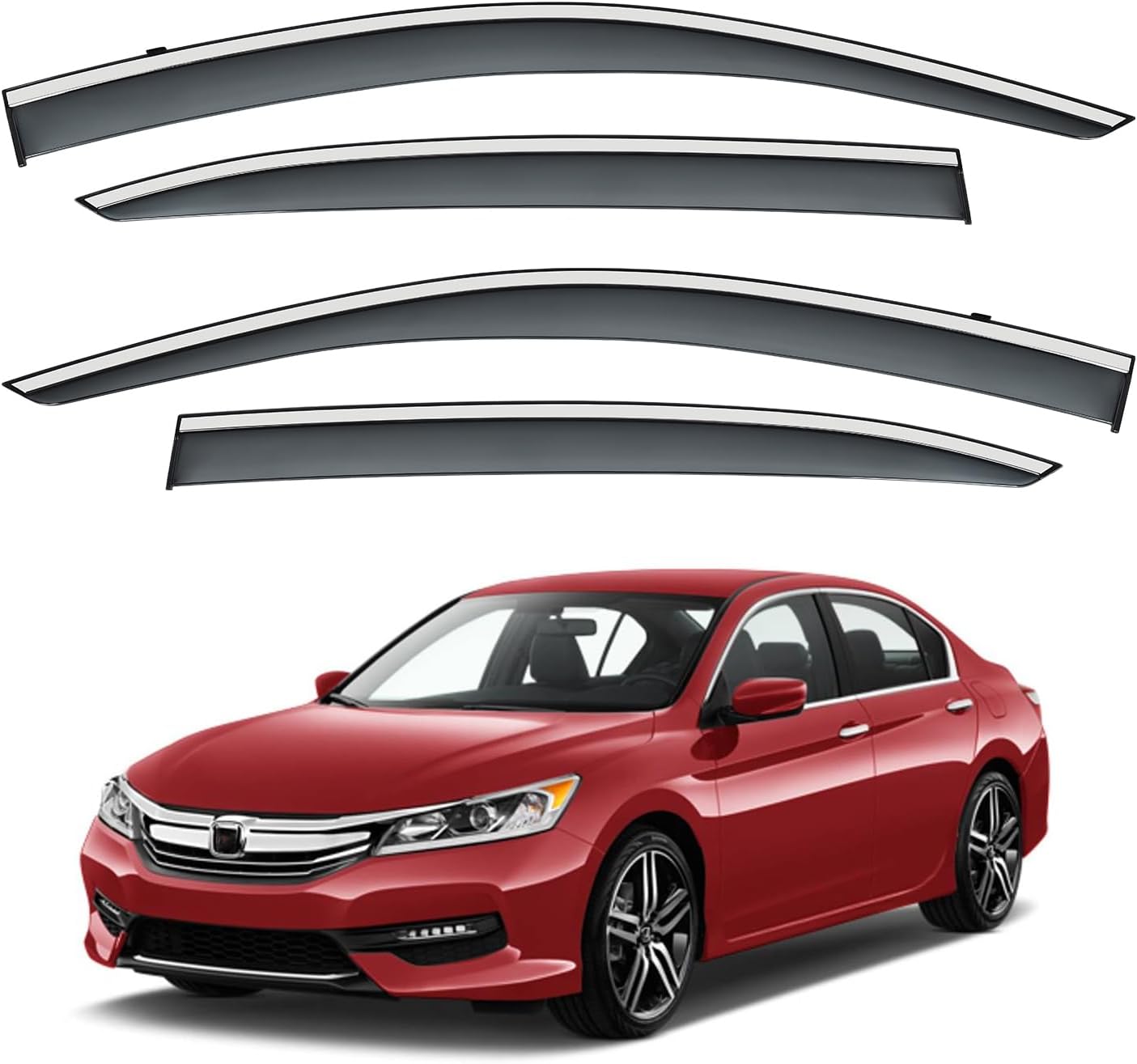 Vesul Polycarbonate Rain Guards for Honda Accord 2013-2017
