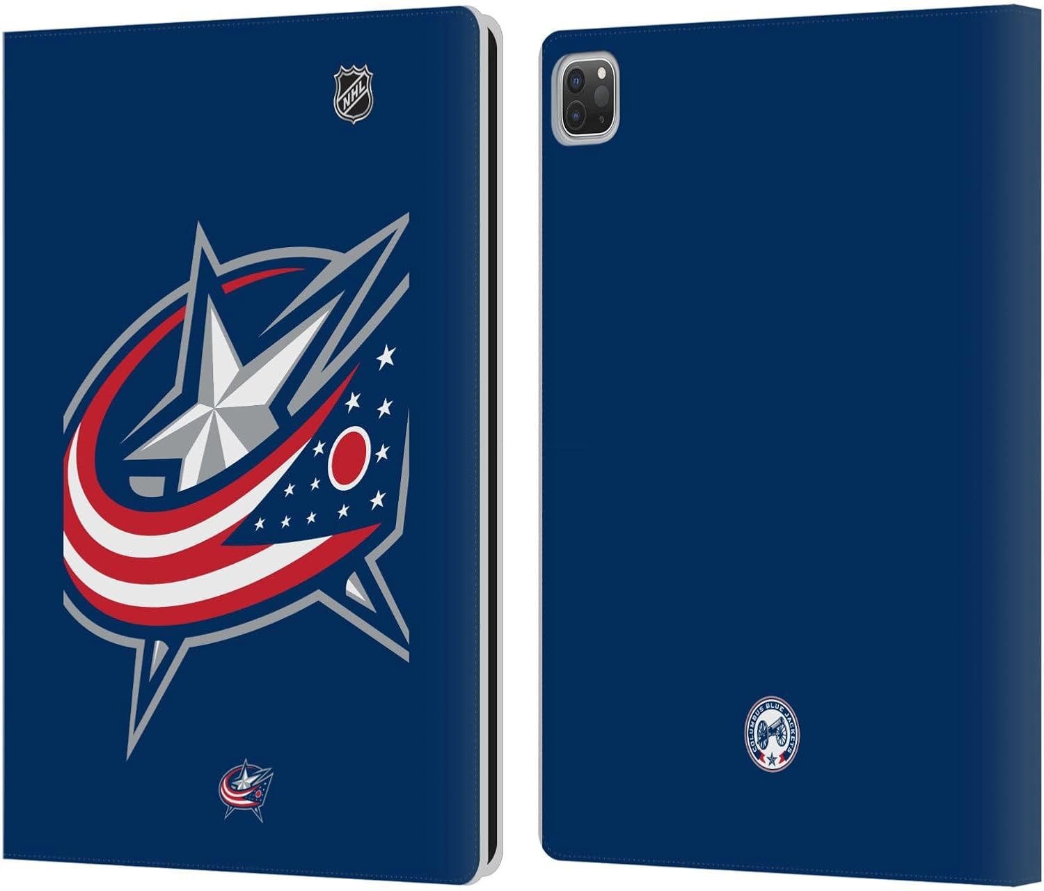 NHL Oversized Columbus Blue Jackets Leather Wallet Case for iPad Pro
