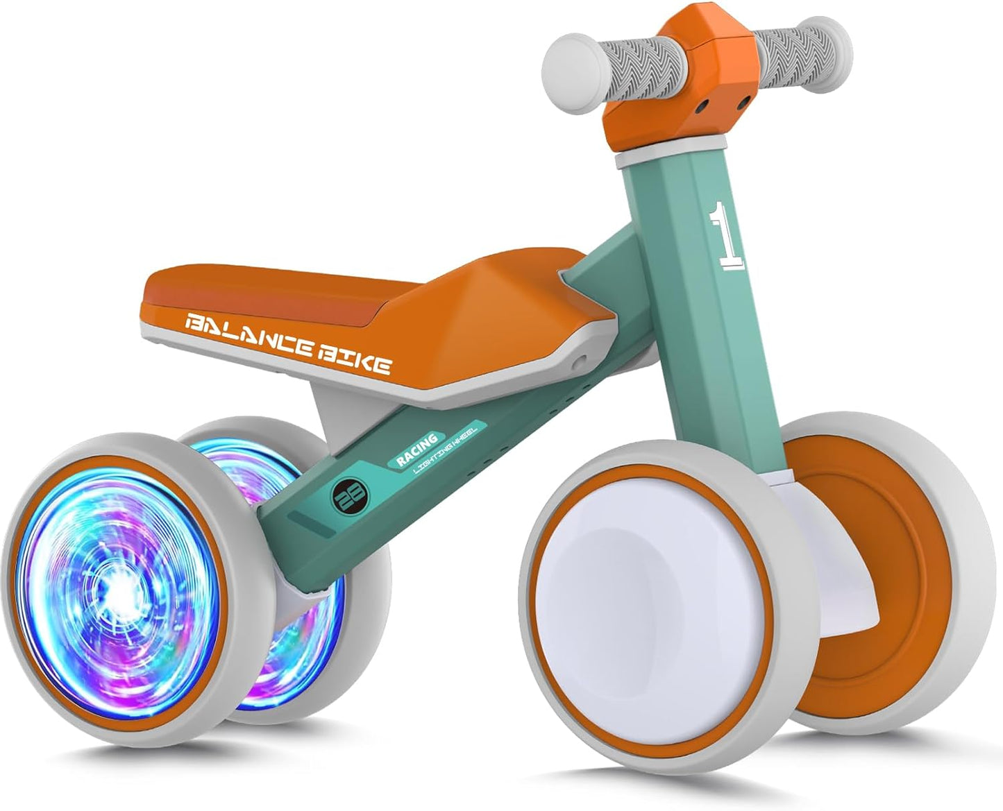 Colorful Lighting Baby Balance Bike for 1 Year Old Boys Gifts