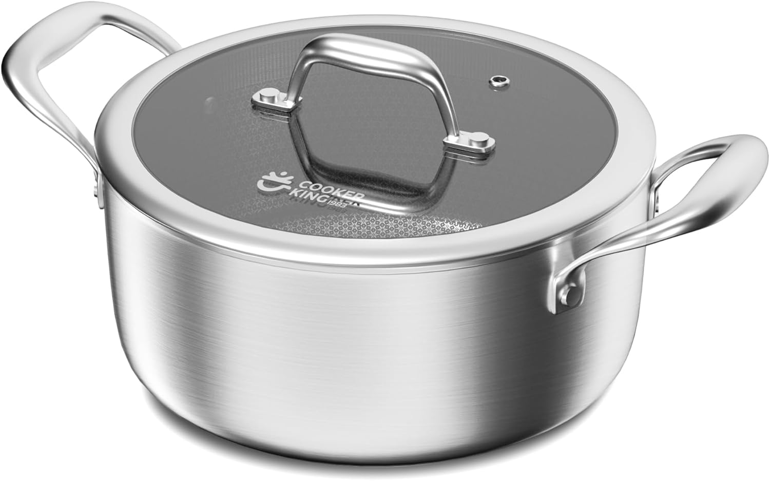 COOKER KING 5 Quart Stainless Steel Stockpot for All Stoves