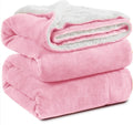 Sherpa Fleece Queen Size Blanket - Extra Warm, Heavy 90in x 90in