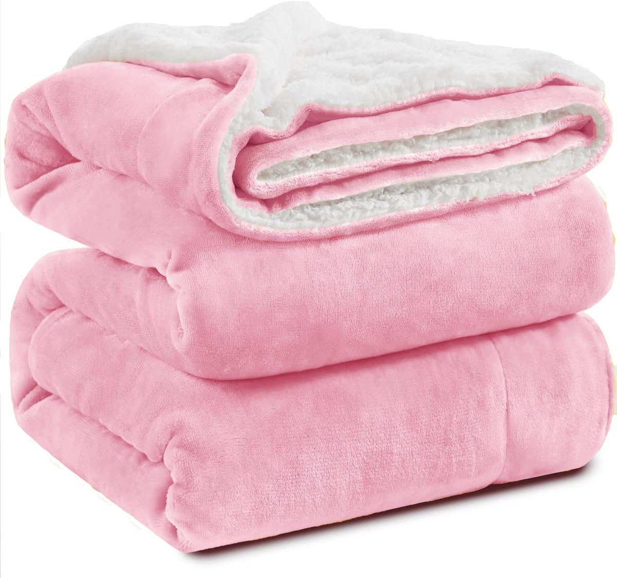 KAWAHOME Sherpa Fleece Queen Size Blanket for Extra Warmth