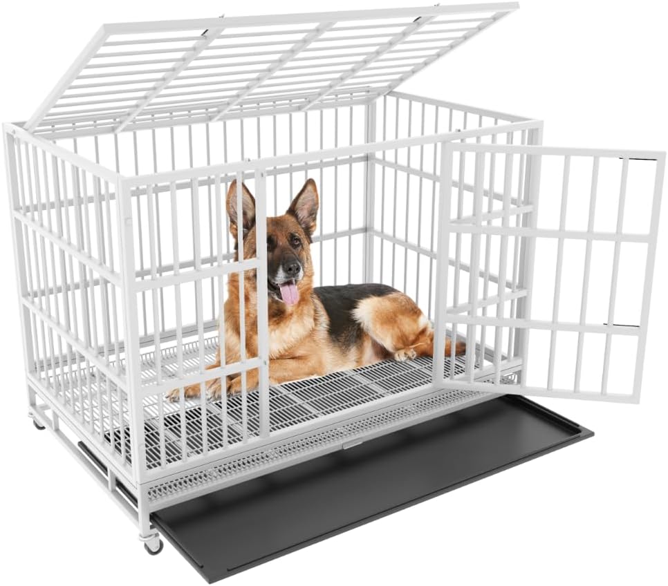 Indestructible Heavy Duty Dog Crate for Large Dogs - XL XXL
