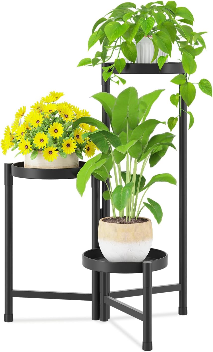 iDavosic.ly Plant Stand Indoor Outdoor for Elegant Plant Display