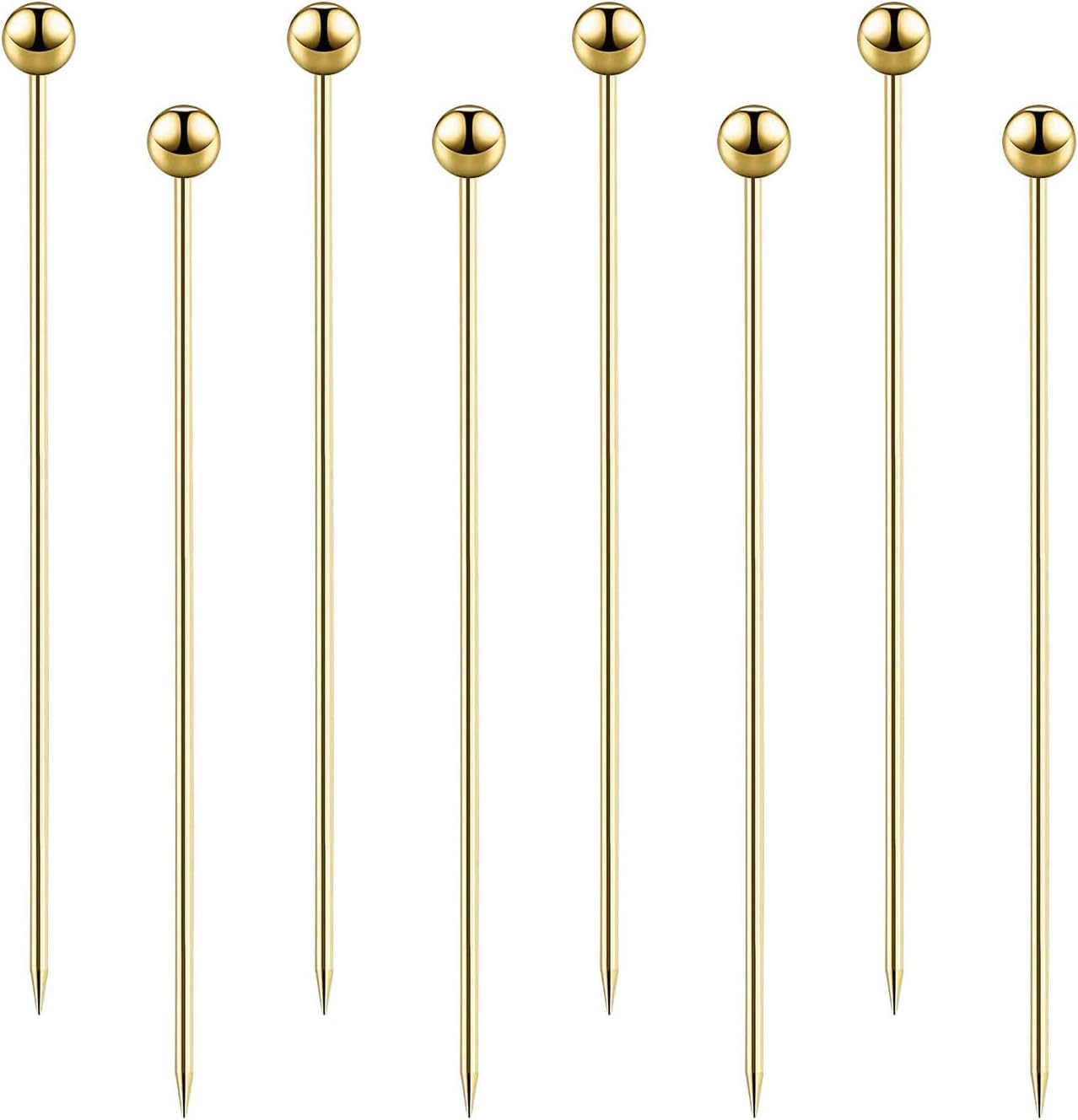 Reusable Stainless Steel Cocktail Picks Set
