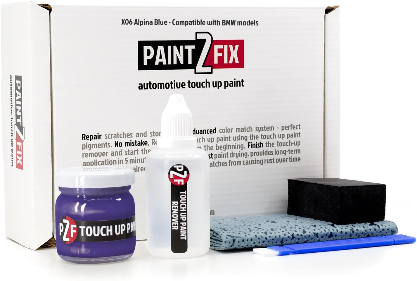 X06 Alpina Blue Touch-Up Paint Kit for BMW Models - Easy Repair