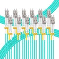 FLYPROFiber OM3 LC to LC 10M Duplex Fiber Patch Cable - High Density