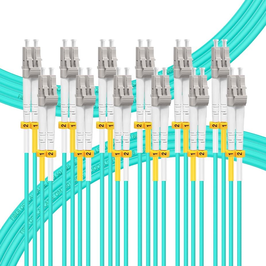 FLYPROFiber 10M LC to LC Fiber Patch Cable for High Density Use