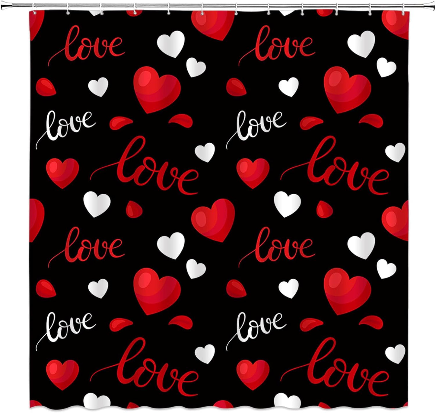 Romantic Valentine's Shower Curtain Set