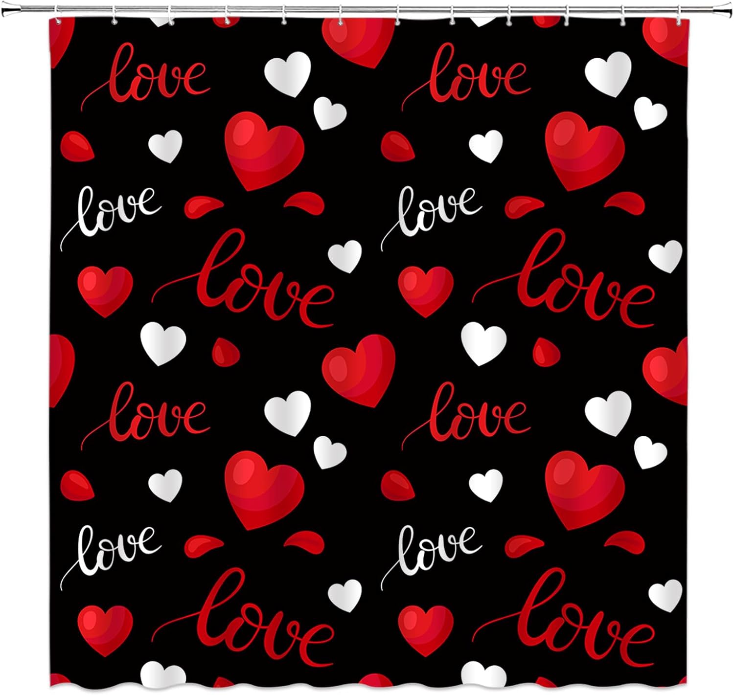 Romantic Valentine's Shower Curtain Set