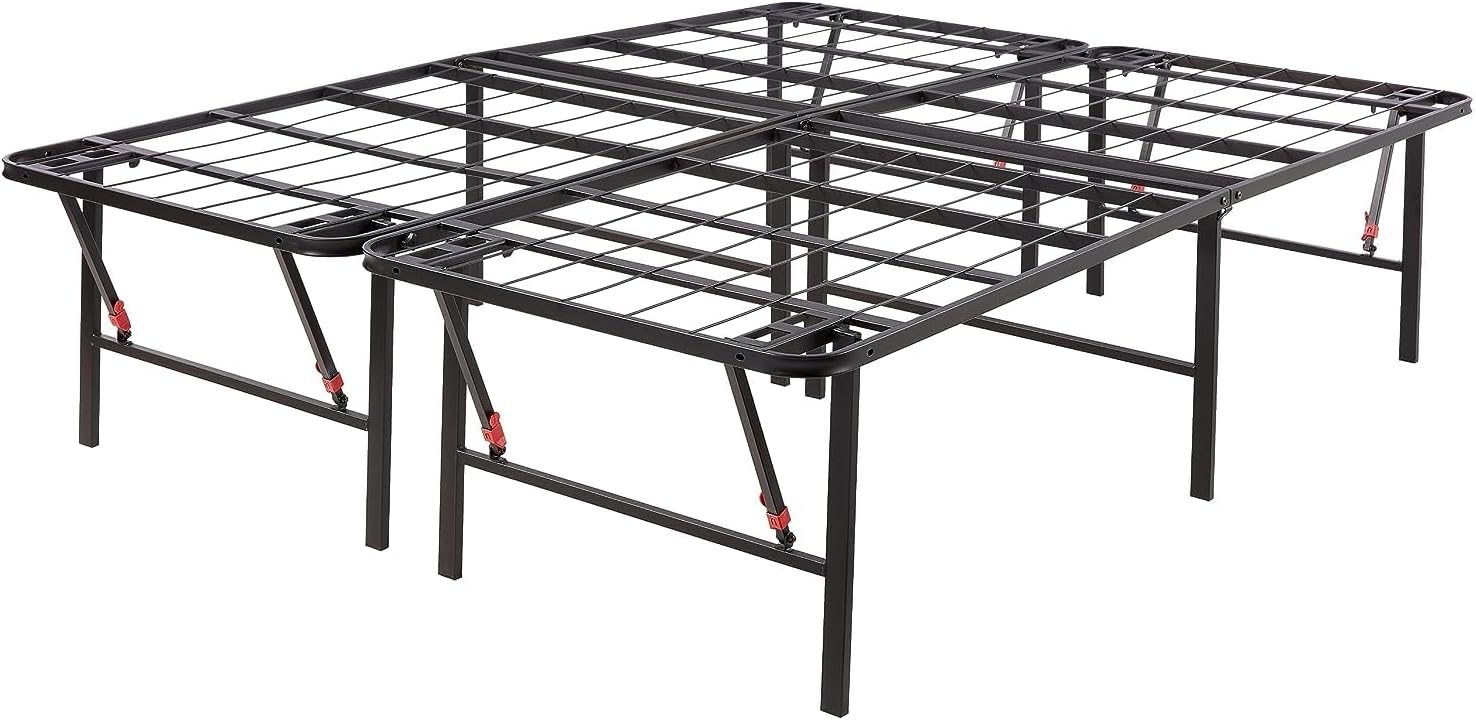 Sturdy Queen Bed Frame with Storage and Tool-Free Setup