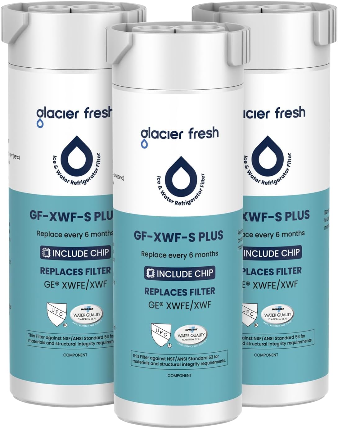 GLACIER FRESH Water Filter Replacement for GE XWFE Models