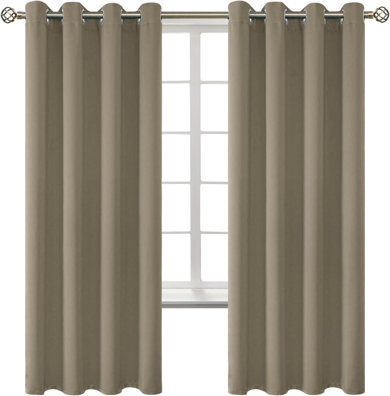 BGment Room Darkening Curtains for Bedroom - 72 Inch Panels
