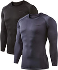 DEVOPS Thermal Long Sleeve Compression Shirts 2 Pack - Warm, Soft
