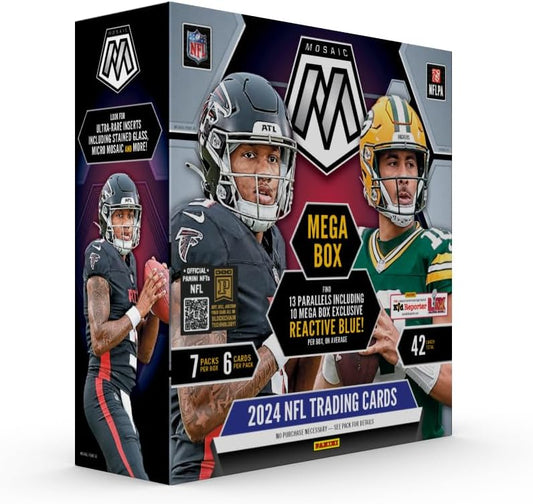 2024 Panini NFL Mosaic Football Trading Cards Mega Box Review
