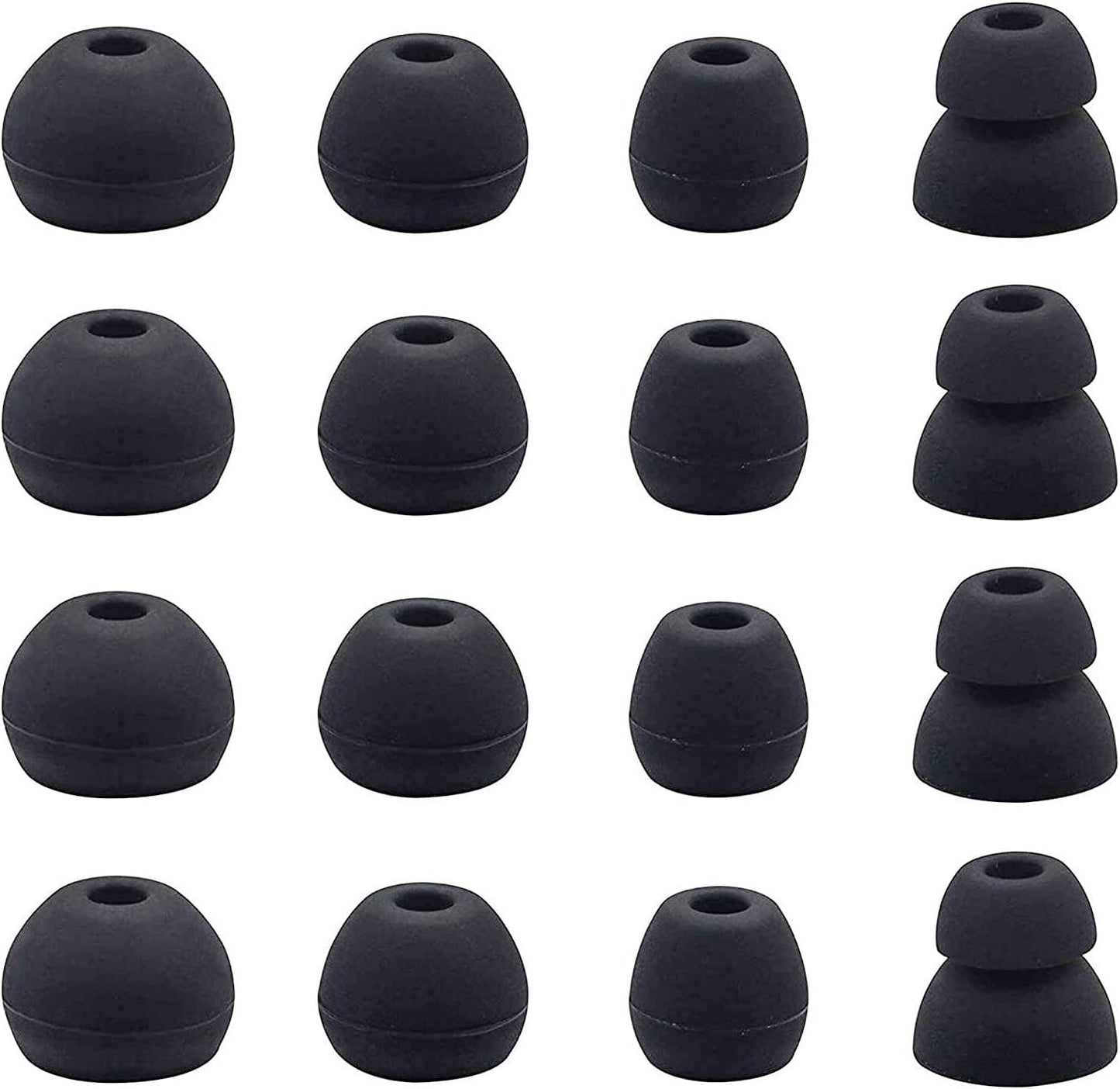 Comfort & Fit: BLLQ Black Ear Tips 8 Pairs