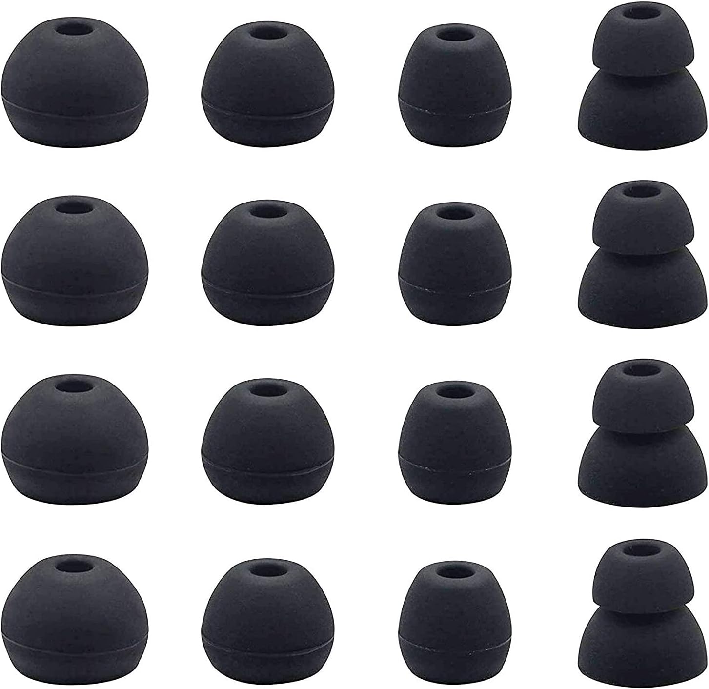 Comfort & Fit: BLLQ Black Ear Tips 8 Pairs