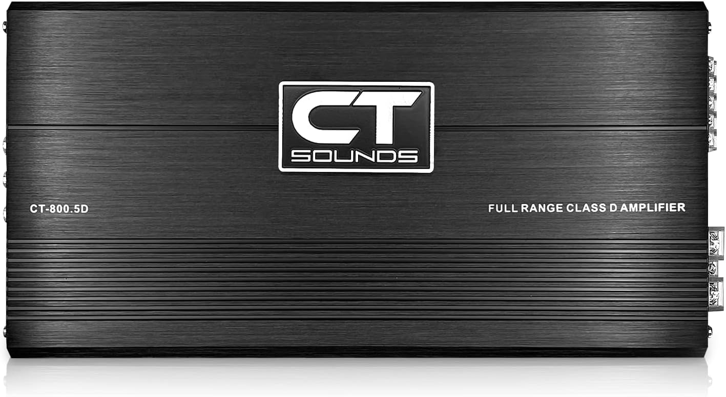 CT Sounds CT-800.5D 1000 Watt Full-Range 5-Channel Car Amplifier