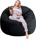 3 Ft Large Bean Bag Chair with Memory Foam Filling - Comfy Velvet Seat