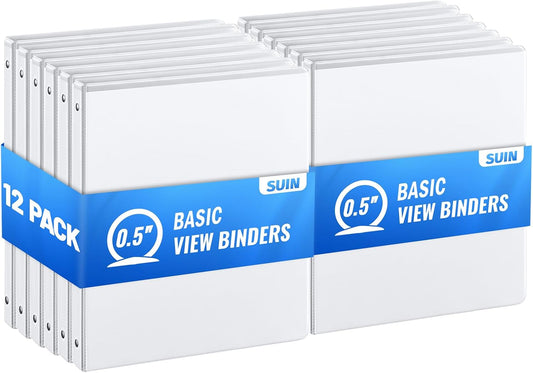 Basic 3 Ring Binder with Large Capacity for Organizing Papers